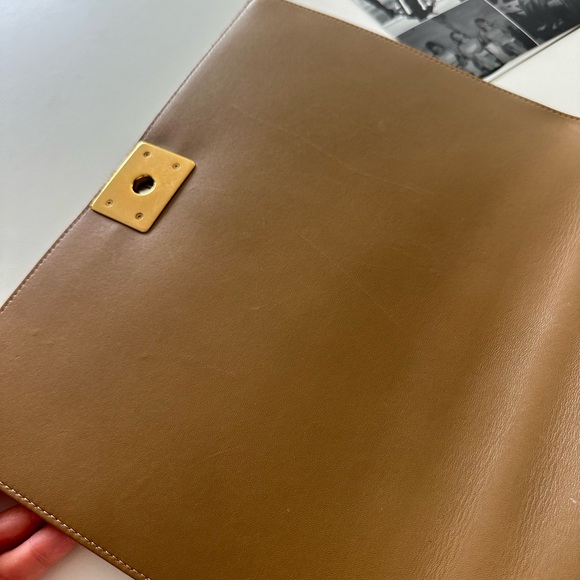 CHANEL TAN Quilted Leather Large Boy Flap Bag LOVING CARRIED ABOUT 20 TIMES! - Picture 16 of 16